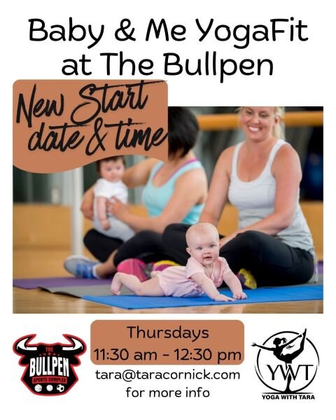 Baby and Me Yoga Schedule Jan-Mar 2026